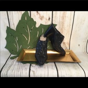 BCBGirls 7.5 Black Wedge Slip On Heels